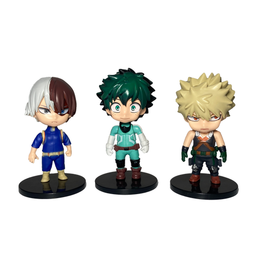 COLECCIÓN MY HERO ACADEMIA FIGURAS DE ANIME CHIBI X3